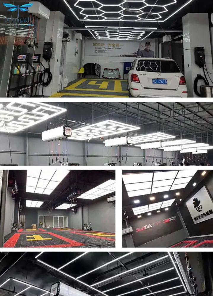 Tunnel 3D Car Wash Price China Industrial Linear Anti - Glare Ceiling Light Care Cleaning