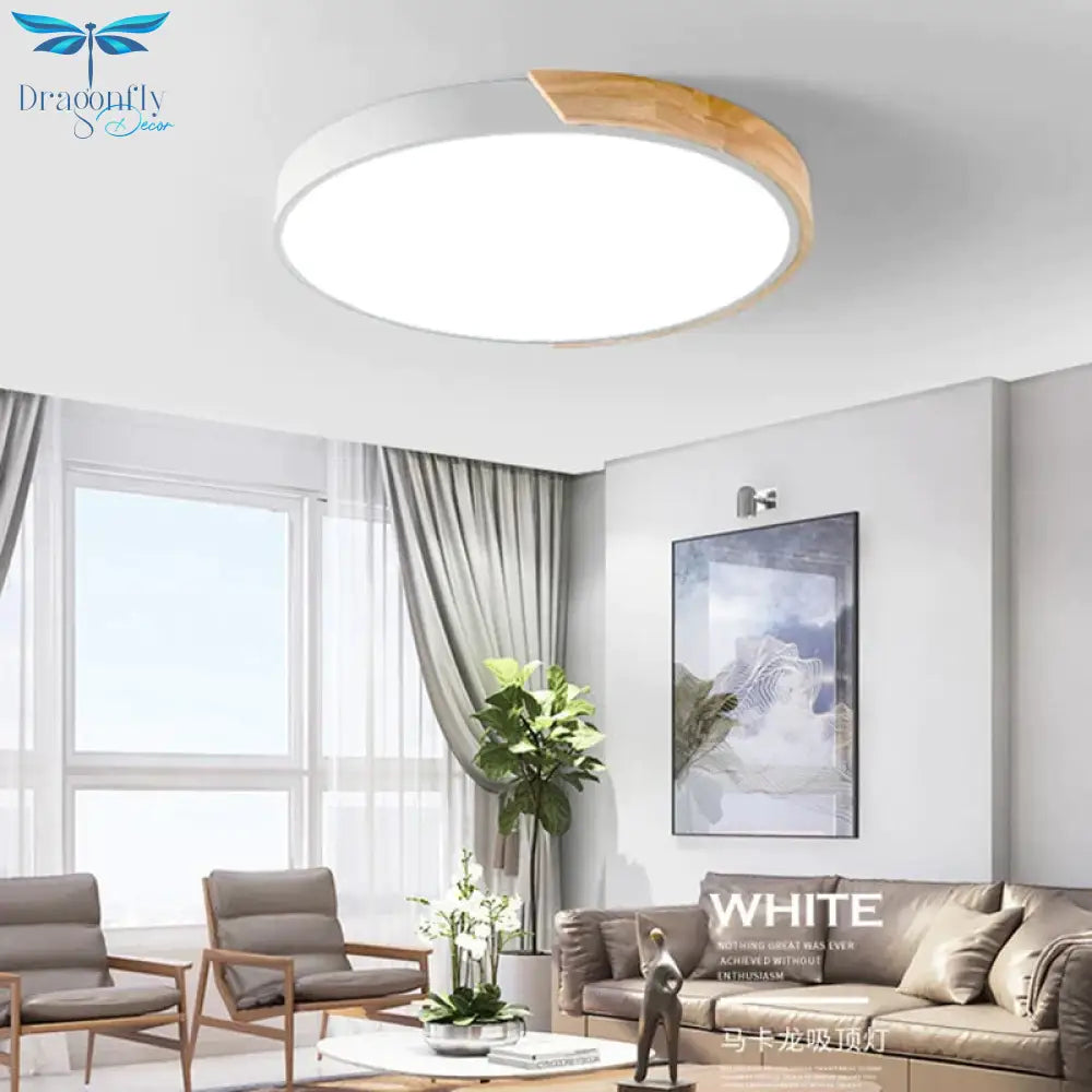 Ultra - Thin Led 5Cm Ceiling Light Modern Lamp Surface Mount Flush Panel Remote Control For