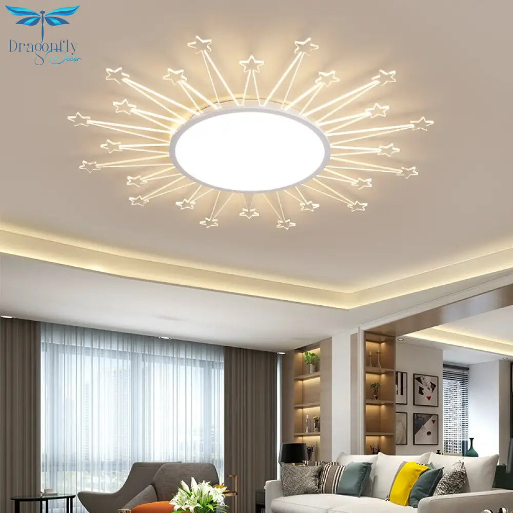 Ultra-Thin Living Room Led Ceiling Lights Modern Minimalist Atmosphere Bedroom Lamp Creative Sun