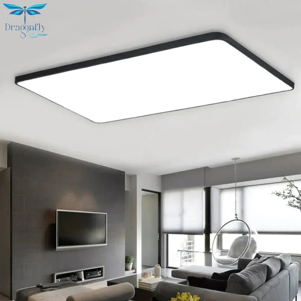 Ultra - Thin Square Led Ceiling Lamp Kitchen Light Fixtures Living Room Surface Mount
