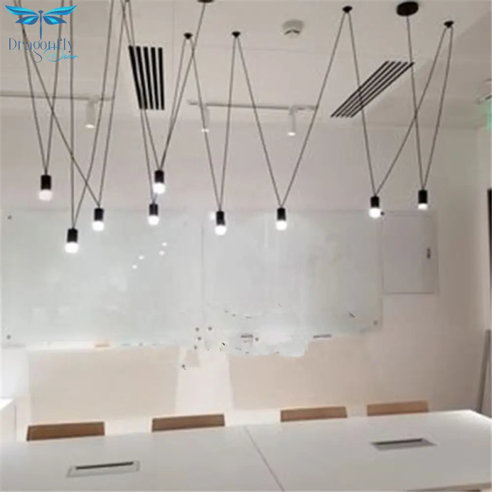 Unique Design Match Line Led Pendant Light Fixture Geometric Diy Wire Hanging Lamp Lustre Home Decor