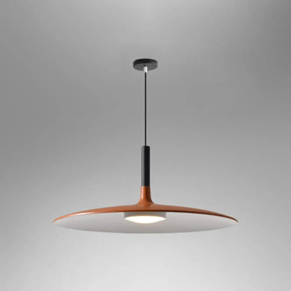 Vera - Led Suspension Lamp Novelty Minimalist Metal Pendant Orange / 18
