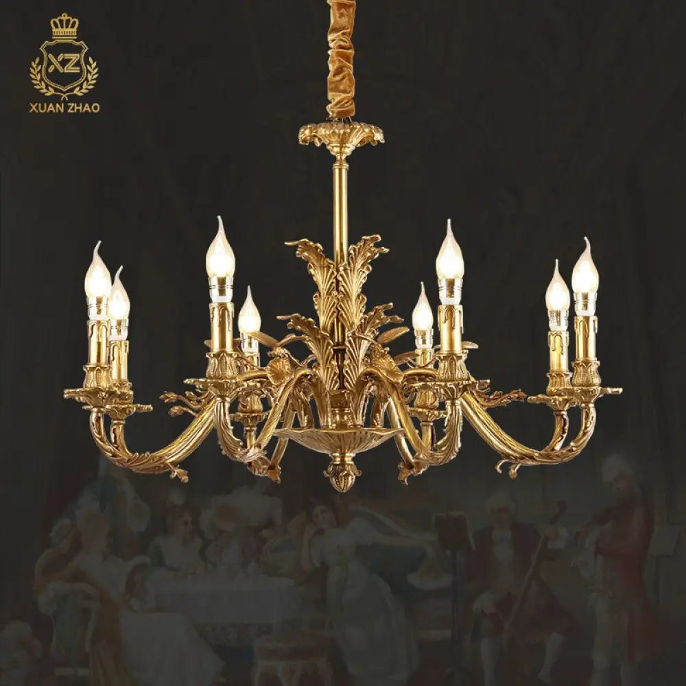 Versailles Royale - European Rococo Lighting Fixture Classic Vintage Chandelier 10Lights D92 H60Cm