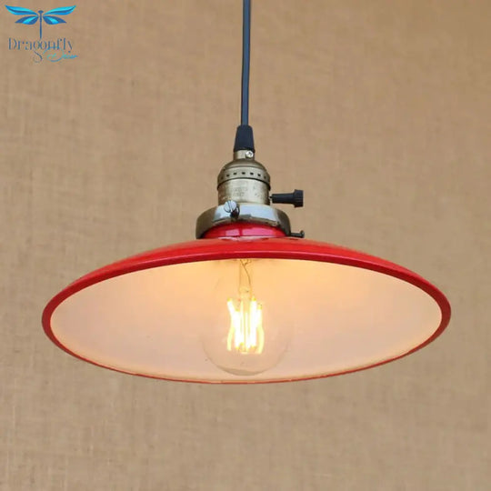 Vintage Hanging Light Modern Led Colorful Iron Pendant Lamp American Loft Style Bar/Restaurant