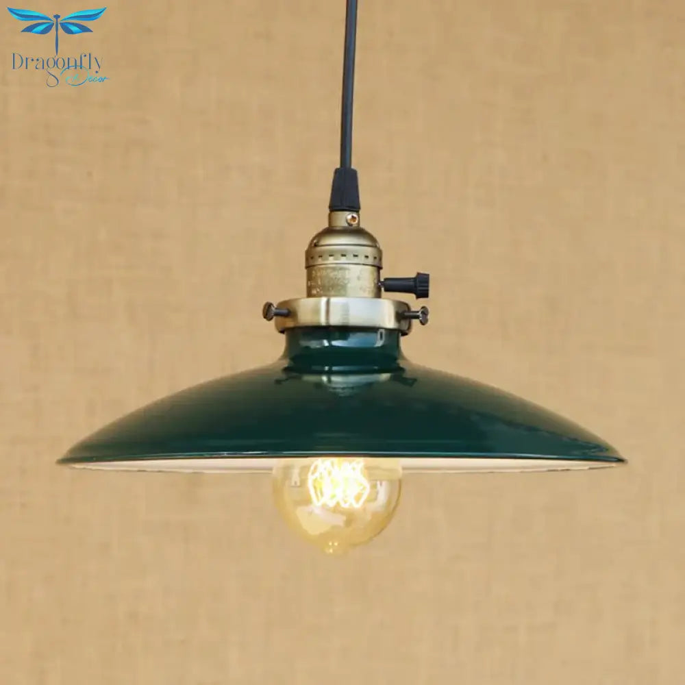 Vintage Hanging Light Modern Led Colorful Iron Pendant Lamp American Loft Style Bar/Restaurant