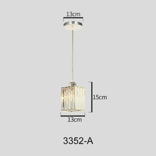 Vintage Led Crystal Pendant Lights For Kitchen Island Bar Coffee Dining Table Bedroom Nordic Loft