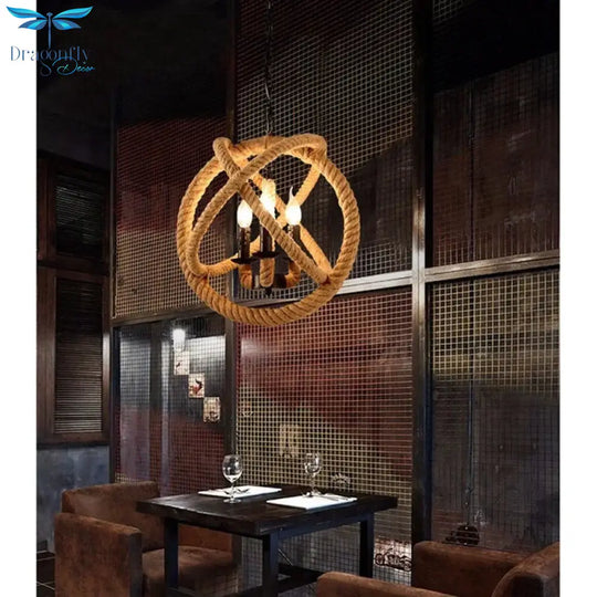 Vintage Pendant Light Industrial Hanging Lamp Iron Sphere Planet Kitchen Island Hanglamp For Dining