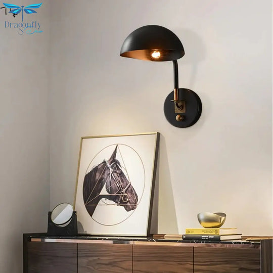 Vintage Retro Copper Wall Lamp E27 Led Sconces Industrial Modern Light Fixtures Study Bedside