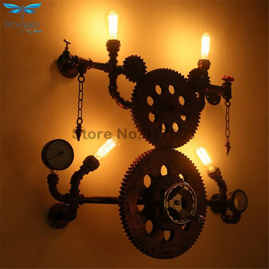 Wall Sconce European Modern Creative Vintage Lighting Fixture Personality Cafe Restaurant Aisle