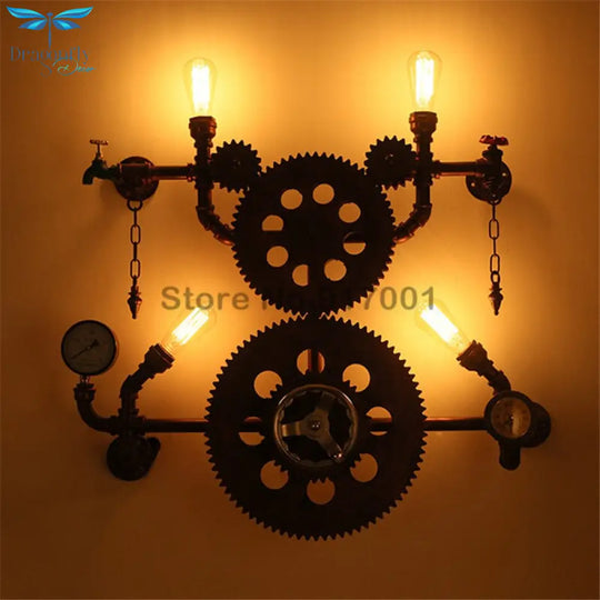 Wall Sconce European Modern Creative Vintage Lighting Fixture Personality Cafe Restaurant Aisle