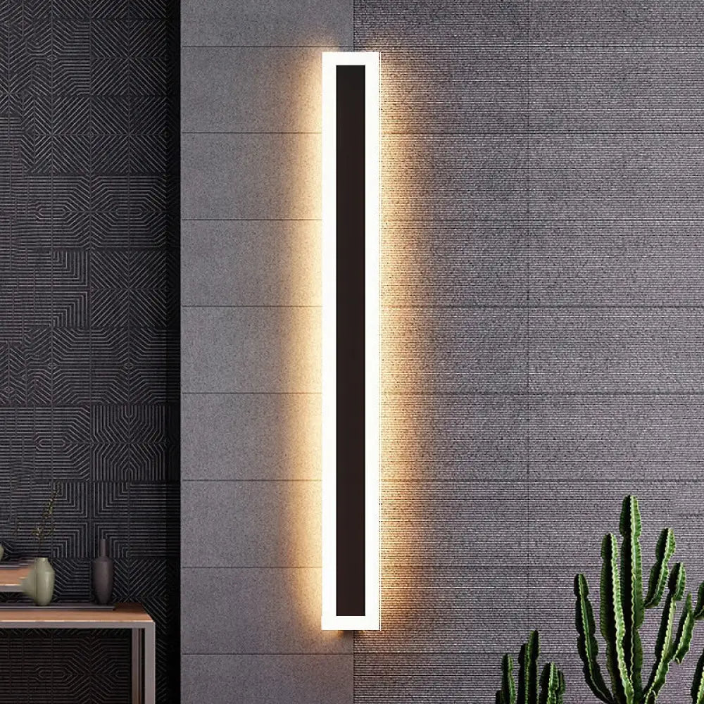 Waterproof Outdoor Lighting Tall Led Wall Lamp Ip65 Aluminum Dimmable Light Garden Porch Sconce
