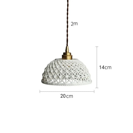 White Ceramic Led Pendant Lights Fixtures Home Indoor Lighting Bedroom Living Room Beside Nordic