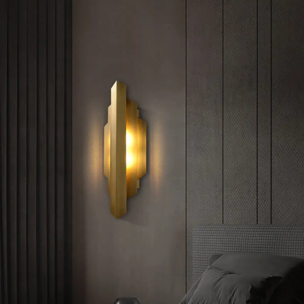 Zenith - Irregular - Shaped Post - Modern Copper Wall Lamp Wall Lamp