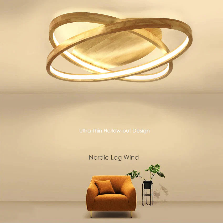 Ceiling Lamp Modern Japanese Simple Bedroom Led Creative Warm Atmosphere Wooden Living Room As