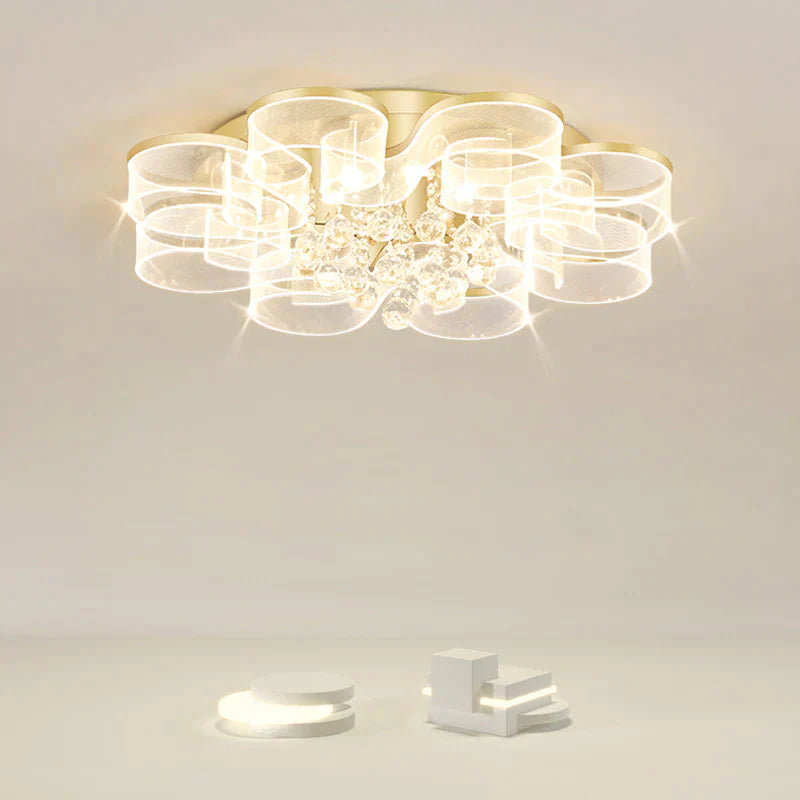 Living Room Ceiling Lamp Modern Simple Household Atmosphere Led Creative Flower Bedroom
