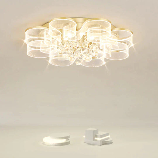 Living Room Ceiling Lamp Modern Simple Household Atmosphere Led Creative Flower Bedroom