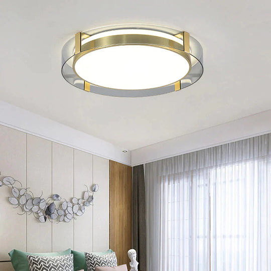 New Modern Bedroom All Copper Ceiling Lamp Room Living Study Diamond Simple Villa Household