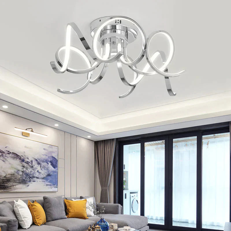 Led Modern Iron Crystal Aluminum Acrylic Lamp.led Light.pendant Lights.led Pendant Lamp For Foyer