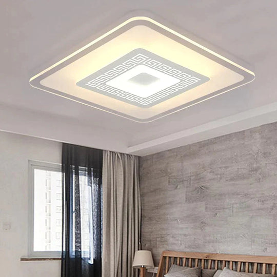 Led Modern Rectangle Square Acrylic Alloy Lamp.led Light. Ceiling Lights.led Lamp For Foyer Bedroom