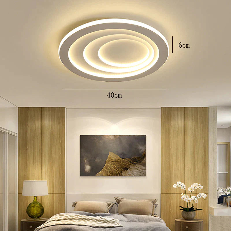 Led Ceiling Lamp Simple Modern Atmosphere Household Living Room Oval Light In The Bedroom Circular