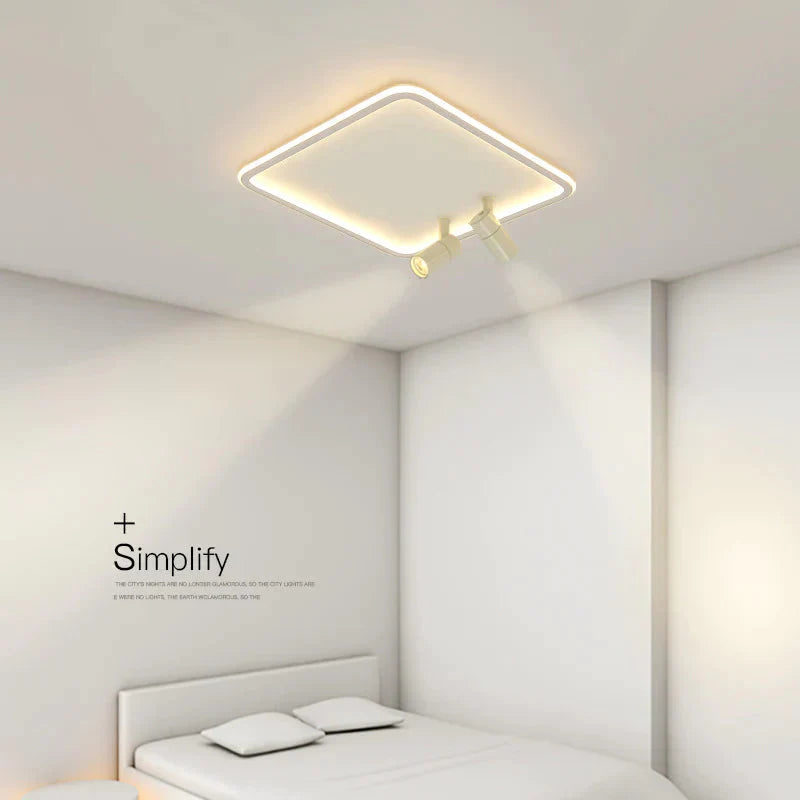 Simple Living Room Lamp Led Ceiling Modern Nordic Square Dining Main Light In The Bedroom