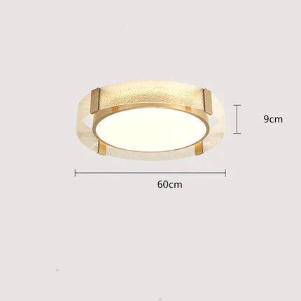 New Modern Bedroom All Copper Ceiling Lamp Room Living Study Diamond Simple Villa Household /