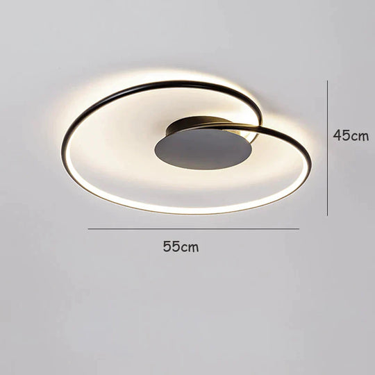 Main Bedroom Lamp Nordic Master Ins Wind Minimalist Modern Restaurant Ceiling Black / Neutral Light