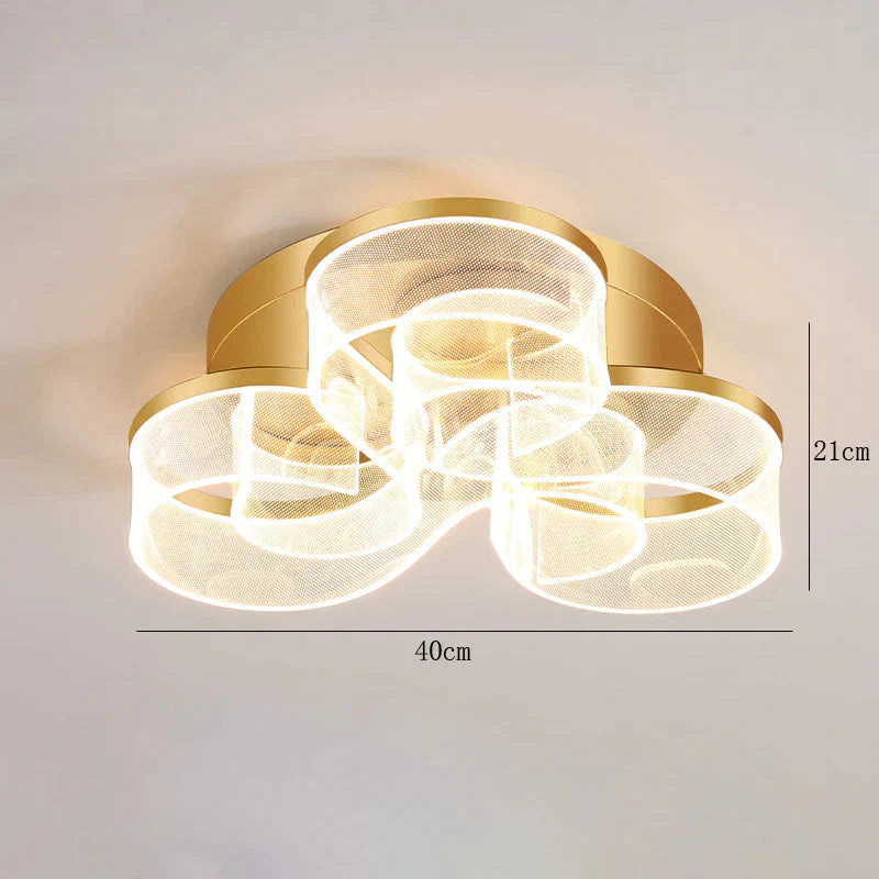 Living Room Ceiling Lamp Modern Simple Household Atmosphere Led Creative Flower Bedroom