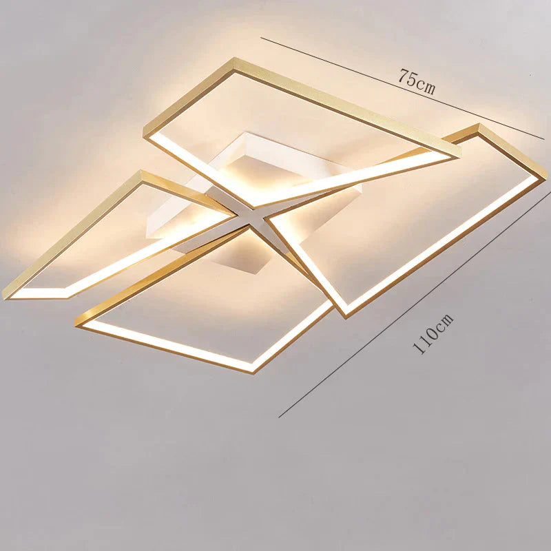 Living Room Ceiling Lamp Main Modern Simple Led Bedroom Glod / A 4 Heads - Xl White Light