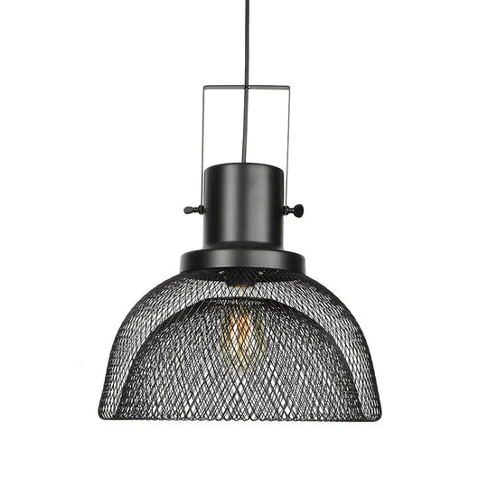 American Retro Iron Mesh Chandelier Pendant