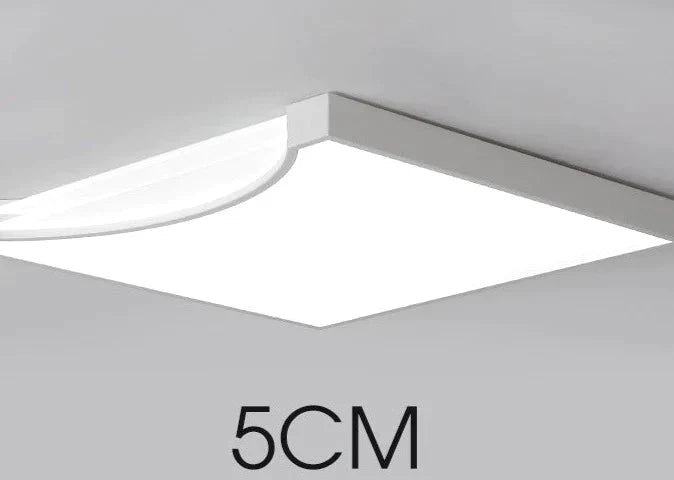 Light In The Bedroom Square Ultra - Thin Ceiling Lamp Simple Modern Creative Living Room Dining