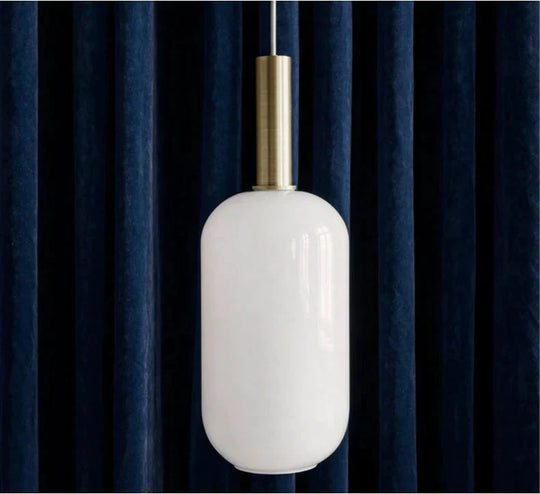 Nordic Creative Restaurant Milk White Glass Lamp Personality Postmodern Minimalist Cafe Western