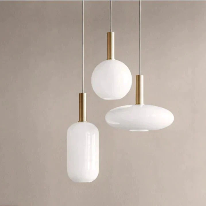 Nordic Creative Restaurant Milk White Glass Lamp Personality Postmodern Minimalist Cafe Western