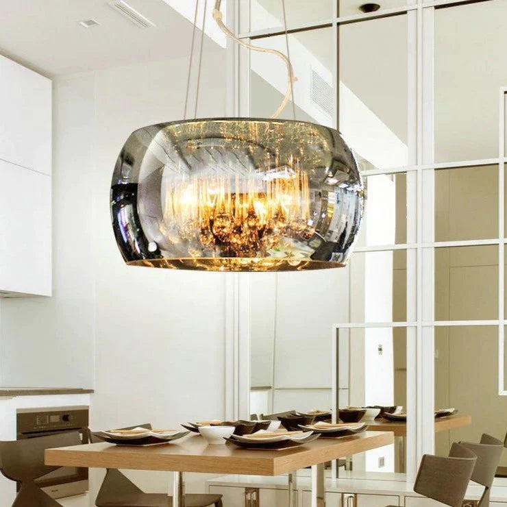 Modern Simple Led Living Room Restaurant Light In The Bedroom Villa Hotel Glass Cover Crystal