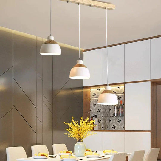 Modern Simple Led Creative Personalized Restaurant Chandelier Nordic Iron Bar Cafe Dining Pendant