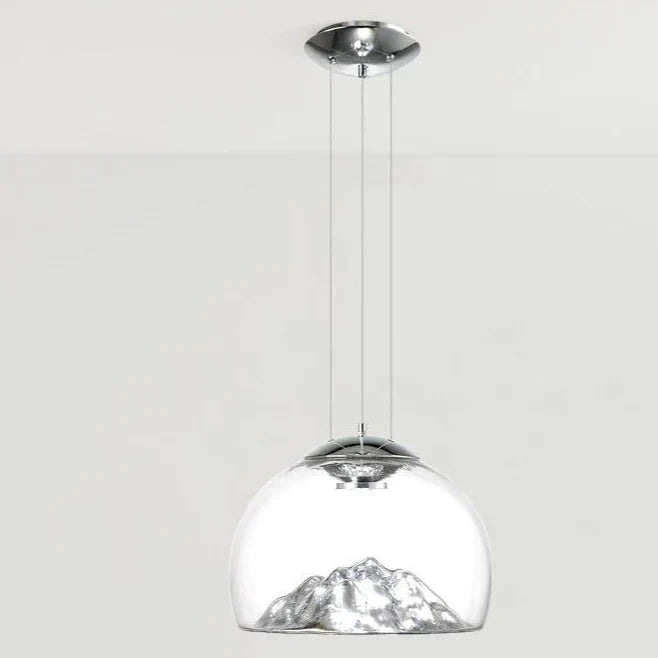 Nordic Minimalist Creative Glass Lamp Chandelier Small Circle / White Light Pendant