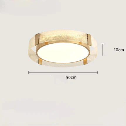 New Modern Bedroom All Copper Ceiling Lamp Room Living Study Diamond Simple Villa Household /