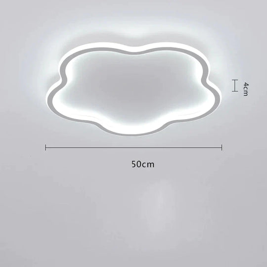 Ceiling Lamp Bedroom Main Simple Modern Led Ultra - Thin Minimalist Ins Style Lamps White / Dia50Cm