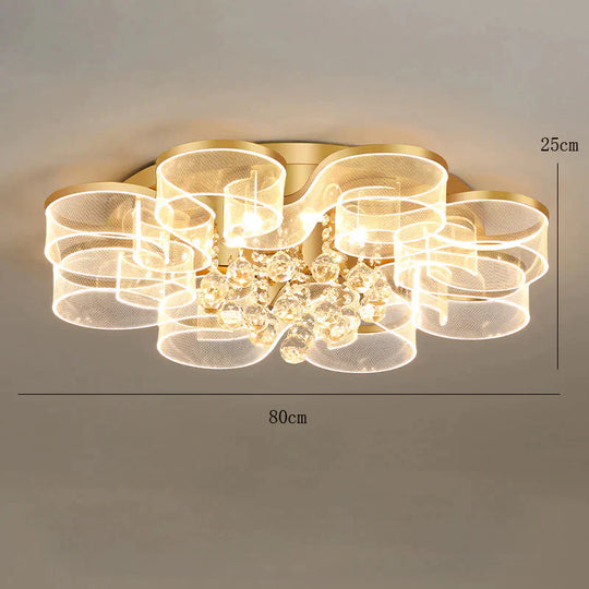 Living Room Ceiling Lamp Modern Simple Household Atmosphere Led Creative Flower Bedroom