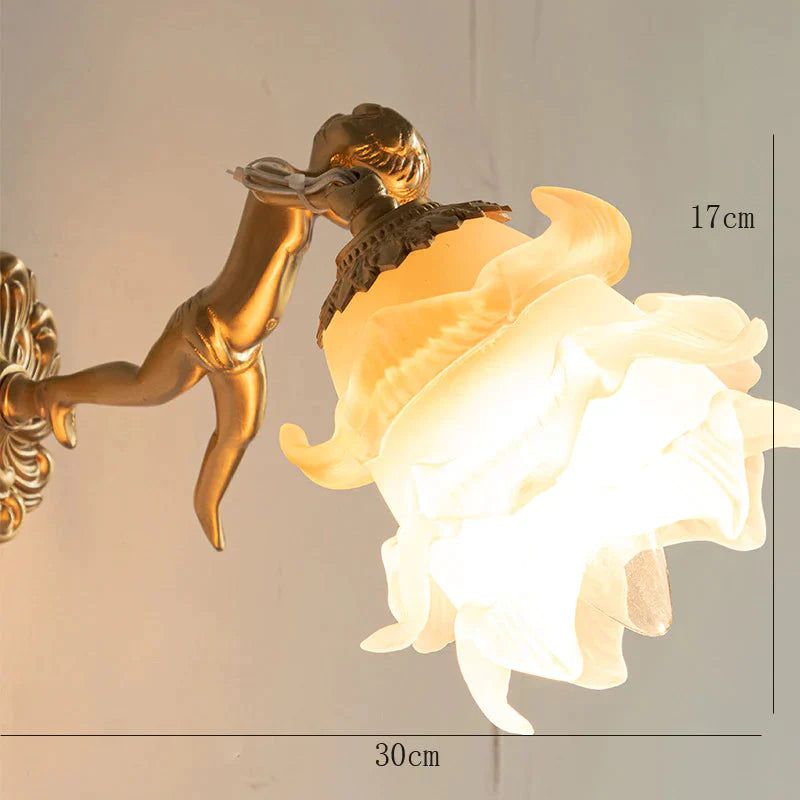 Angel Garden Retro Copper Bedroom Chandelier Dining Room Living Lamps As Show / Wall Lamp Pendant