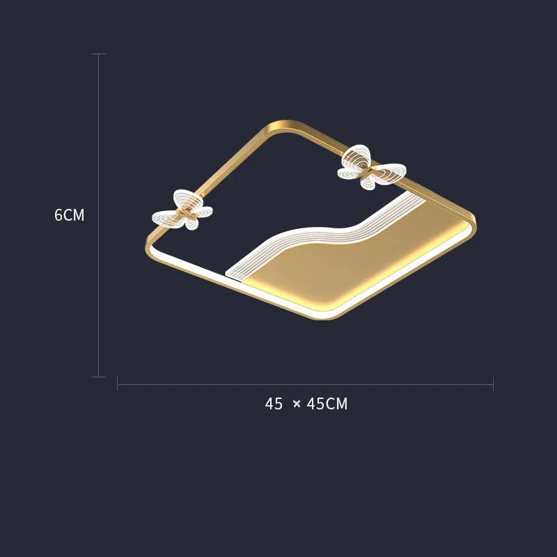 Living Room Lamp Led Nordic Warm Romantic Modern Simple Personality Creative Ceiling Bedroom Gold /