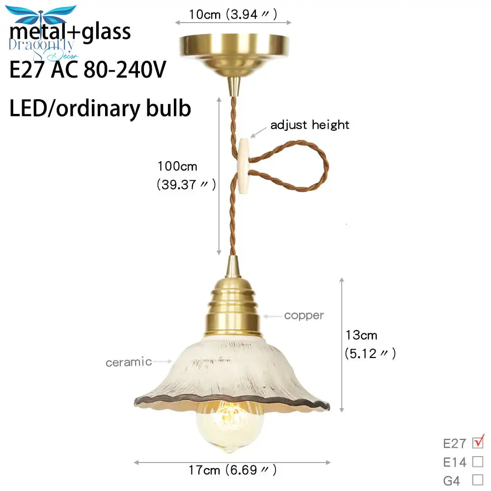 11 Style Minimalist Design Glass Pendant Lamp Led Interior Bedroom Bedside Living Room Dining