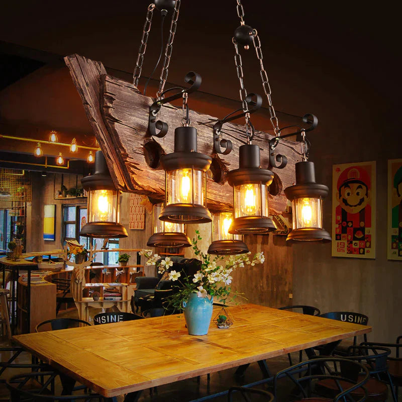 Industrial Wind Chandeliers American Country Restaurant Chandelier Creative Lights Pendant