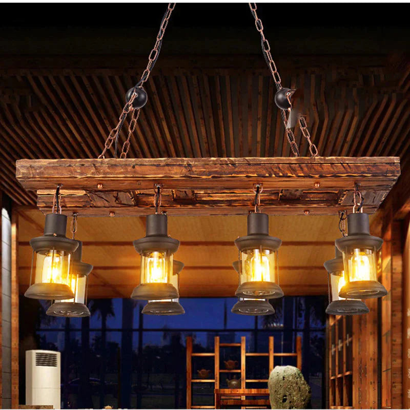 Restaurant Bar American Chandelier Retro Idea Pendant