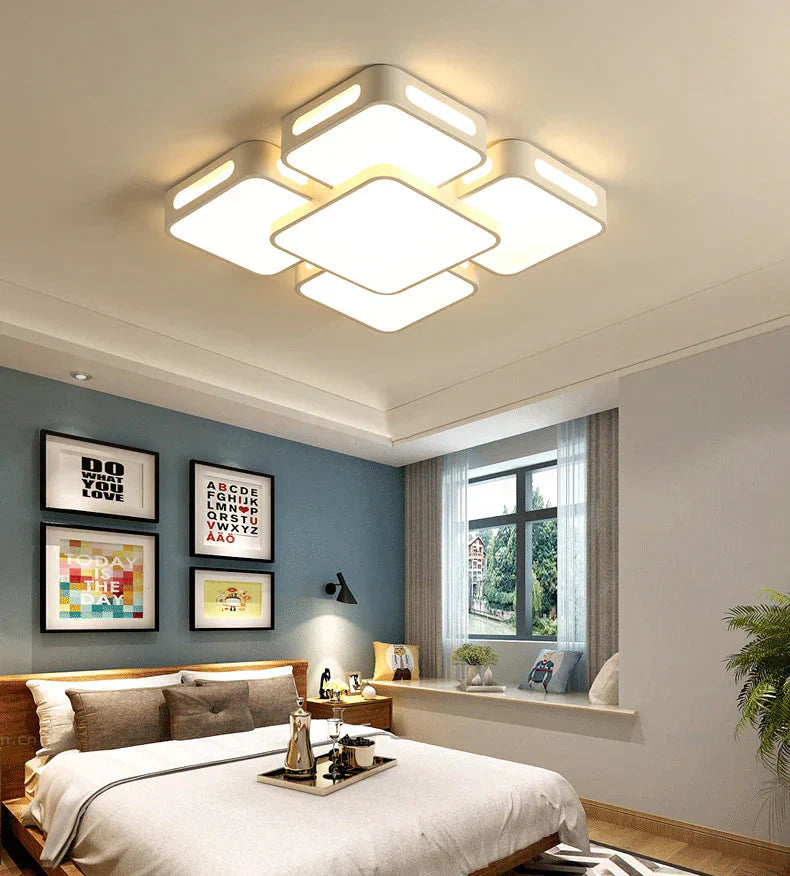 Nordic Fashion Simple Living Room Led Ceiling Lamp