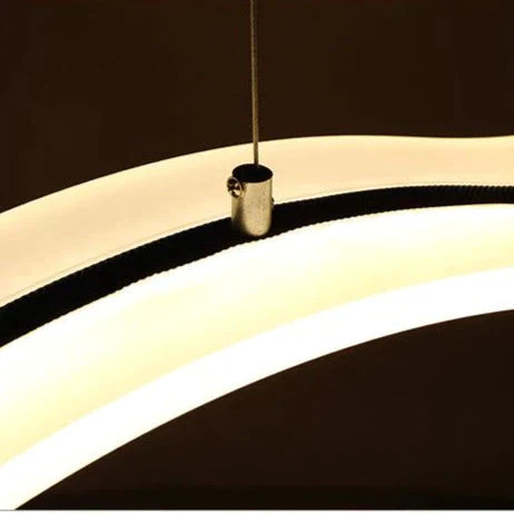 Modern Chandelier Creative S - Shaped Lighting Led Simple Dining Bar Room Lamp Study Pendant