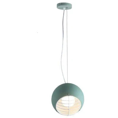 Bedroom Bedside Lamp Simple Dining Room Bar Creative Bay Window Chandelier Single Head Metal Round