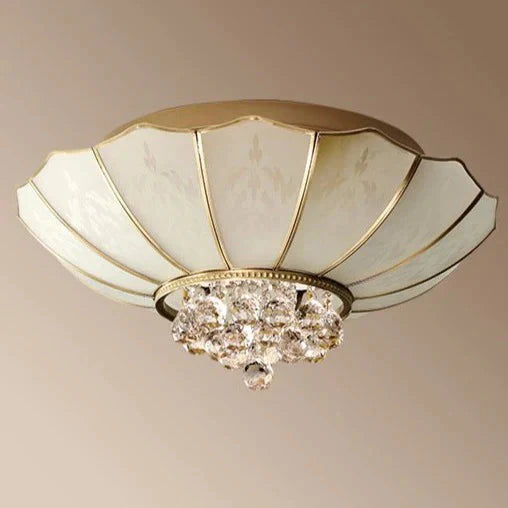 Crystal Living Room Lamp Led All Copper Ceiling