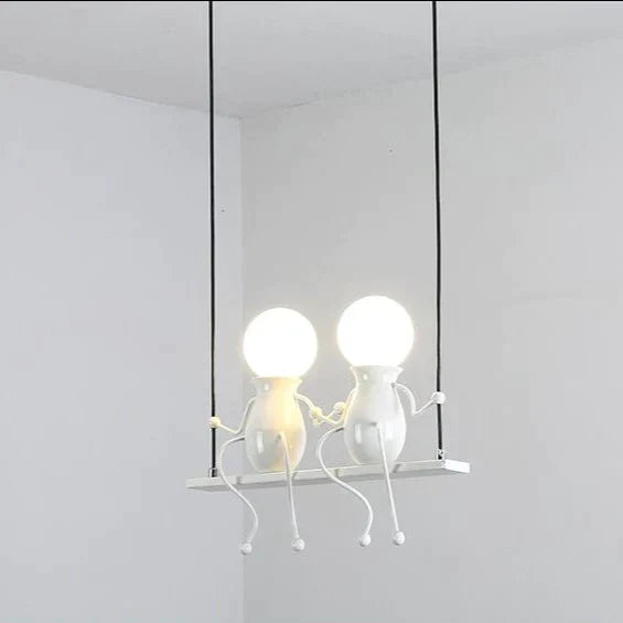 Modern Simple Wrought Iron Chandelier Creative Personality Corridor Study Dining Room Lights