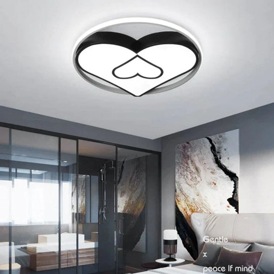 Led Lamp Simple Modern Warm Romantic Round Room Ceiling